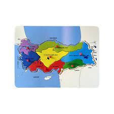 Bu-bu Ahşap Puzzle Türkiye Haritası 30*21,5-7 Parça Ap0049