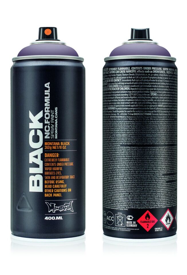 Montana Black Sprey Boya 400ml Liver Blk4250 Lv-mo-264245