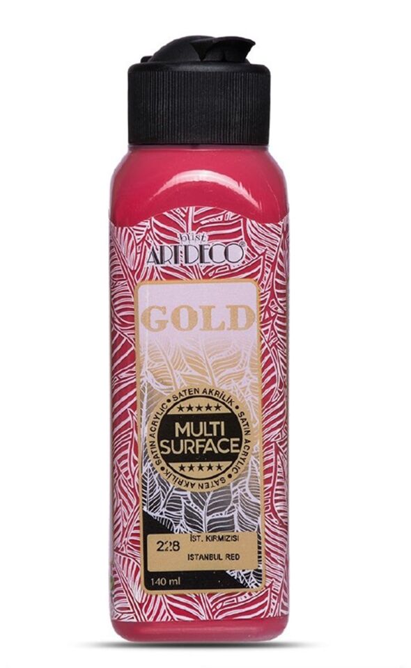 Artdeco Gold Multi-surface Akrilik Boya 140ml İstanbul Kırmızısı 228 Lv-y-g70r-228