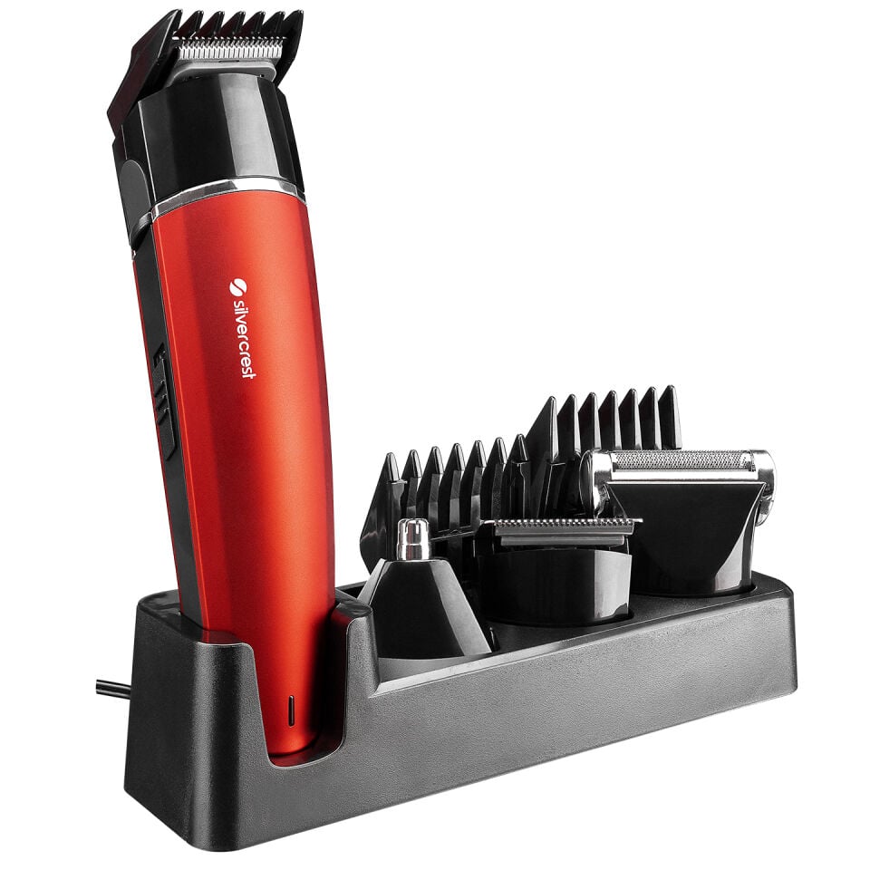 Silver Crest Sc-200u Kırmızı 7si Bir Arada Bakım Seti Süper Hızlı Şarjlı Saç&sakal Tıraş Makinası