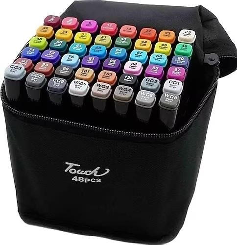 Touch Guze Çift Uçlu Art Marker Çantalı W48w