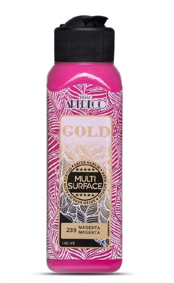 Artdeco Gold Multi-surface Akrilik Boya 140ml Magenta 238 Lv-y-g70r-238