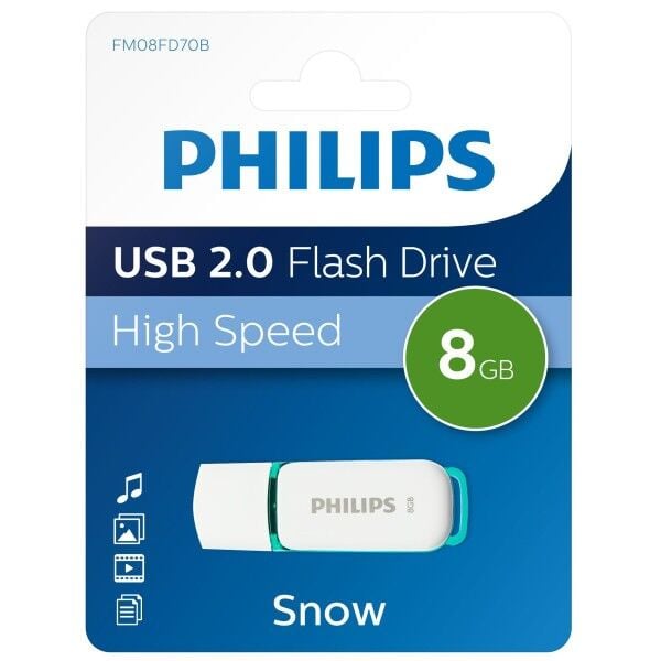 Philips Snow Usb Flash Bellek 8 Gb 2.0 Fm08fd70b
