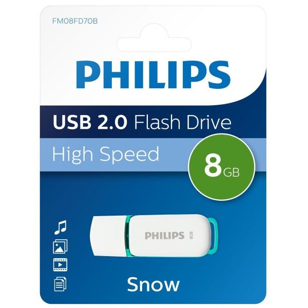 Philips Snow Usb Flash Bellek 8 Gb 2.0 Fm08fd70b