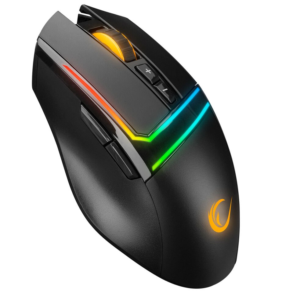 Rampage Smx-r76 Bolt Usb Siyah Rgb Ledli 10000 Dpi Gaming Oyuncu Mouse