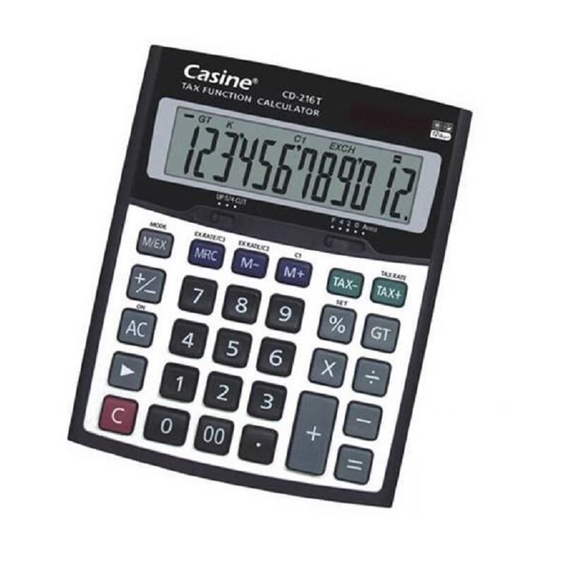 Casine Hesap Makinası Masaüstü 12 Hane Cd-216 T
