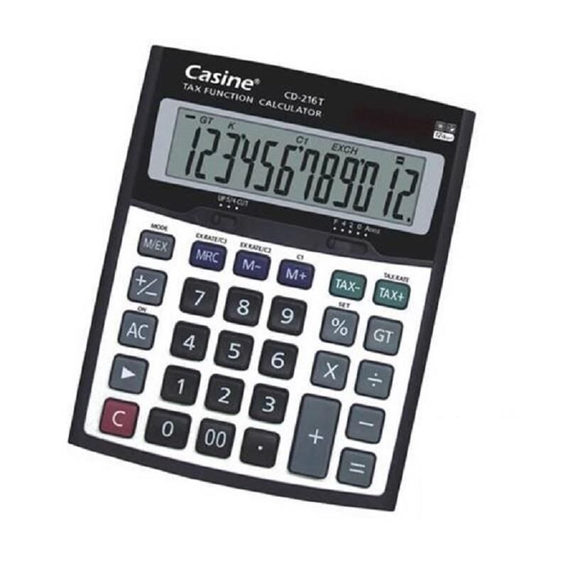 Casine Hesap Makinası Masaüstü 12 Hane Cd-216 T