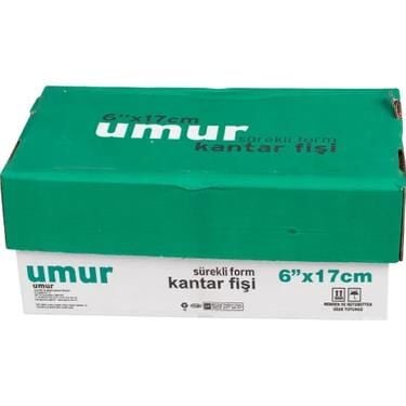 Umur 6x17 Cm 2/n Baskısız Kantar Fişi Renkli 30011208