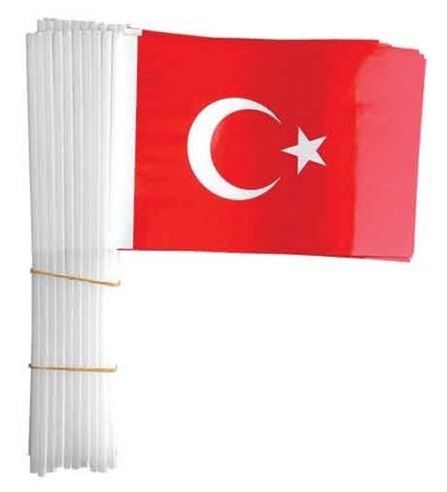 Buket Bayrak Sopalı 40'lı 22x32 Cm Bkt-302