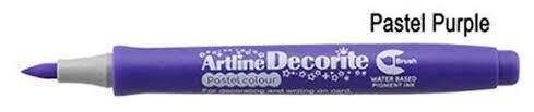 Artline Decorite Brush Marker Esnek Uçlu Fırça Kalem P. Purple Lv-a-edf-f P. Purple