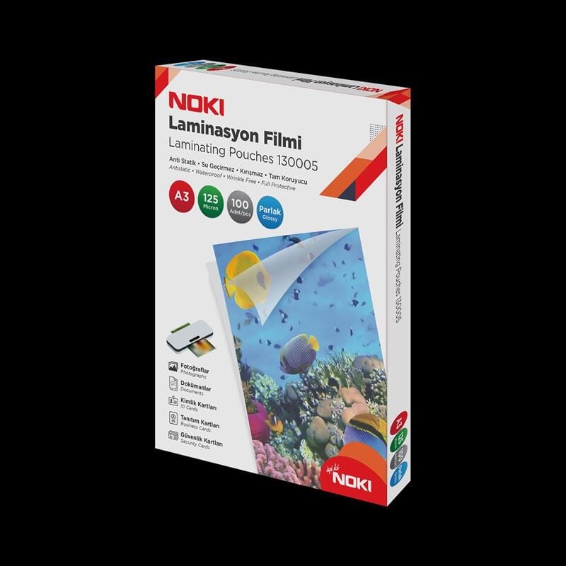 Noki Laminasyon Filmi A3 125 Mic. Parlak 100'lü 130005