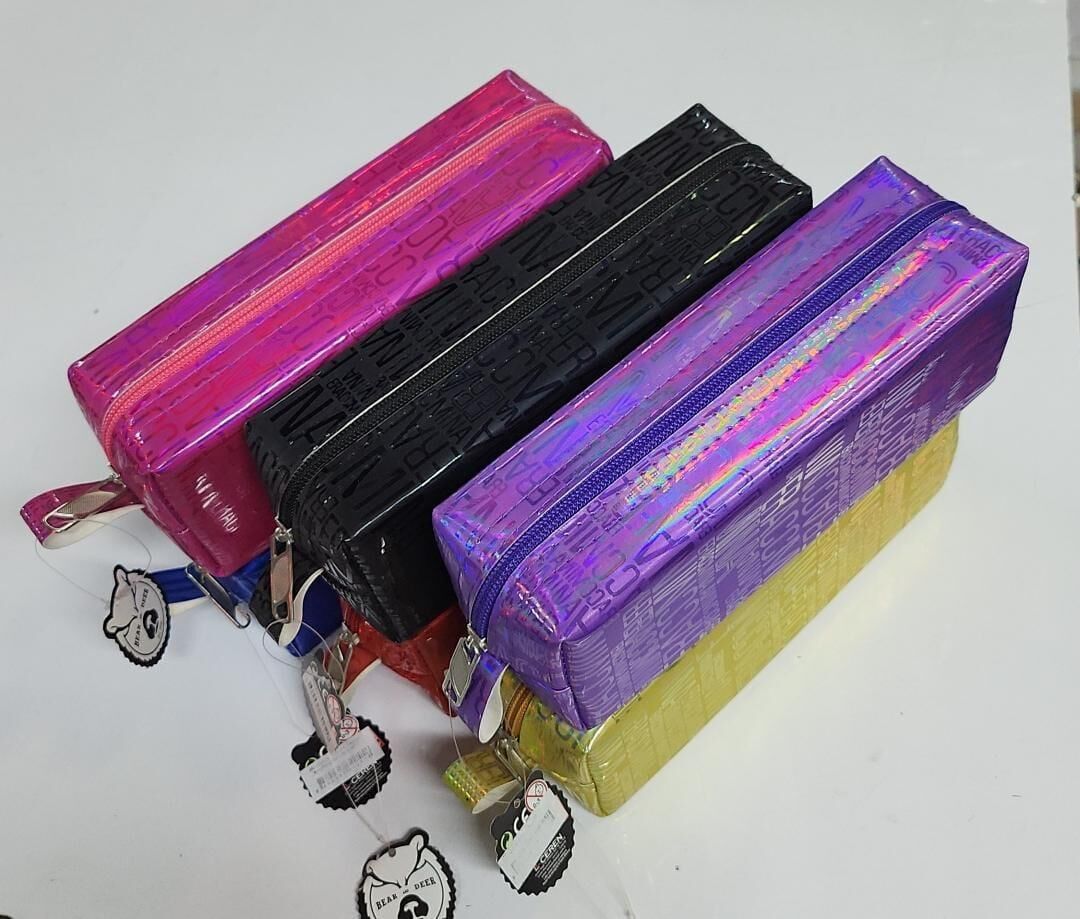 B&d Parlak Yazılı Kalem Çantası Büyük Boy Set Bd-kcs078 Asorti