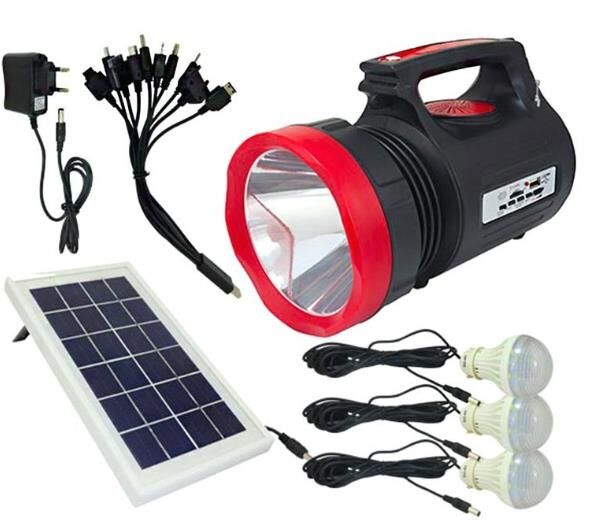 Everton Rt-906bt Güneş Panelli Radyolu 3 Ampullü Çok Amaçlı Solar Fener