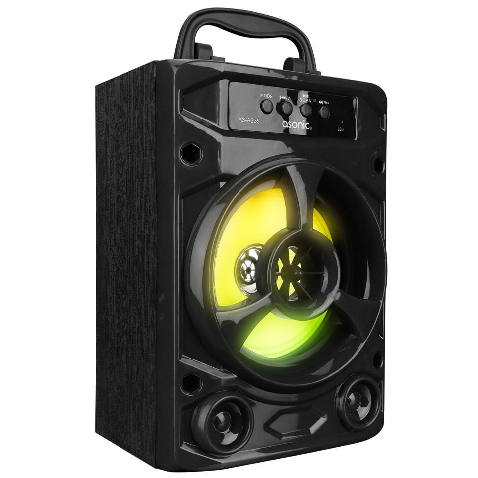 Asonic As-a33s Siyah 3w - Dc 5v Bluetooth-usb-aux -tf Cardlı Speaker