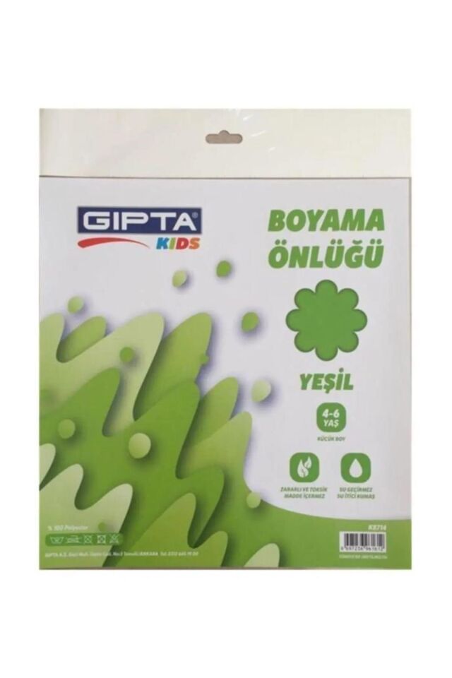 Gıpta Kıds Boyama Önlüğü 4-6 Yaş Yeşil 4-k872400-5001