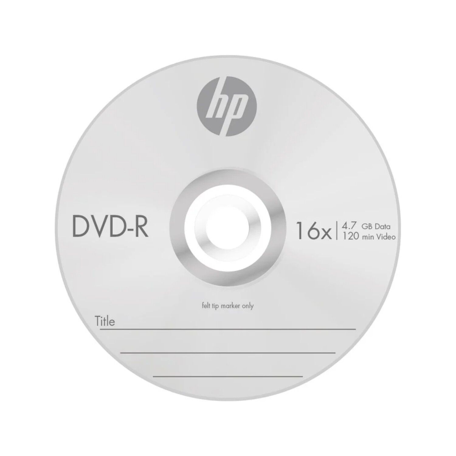 Hp Dvd-r 4,7gb/120min Video 16x Shrink Recortable