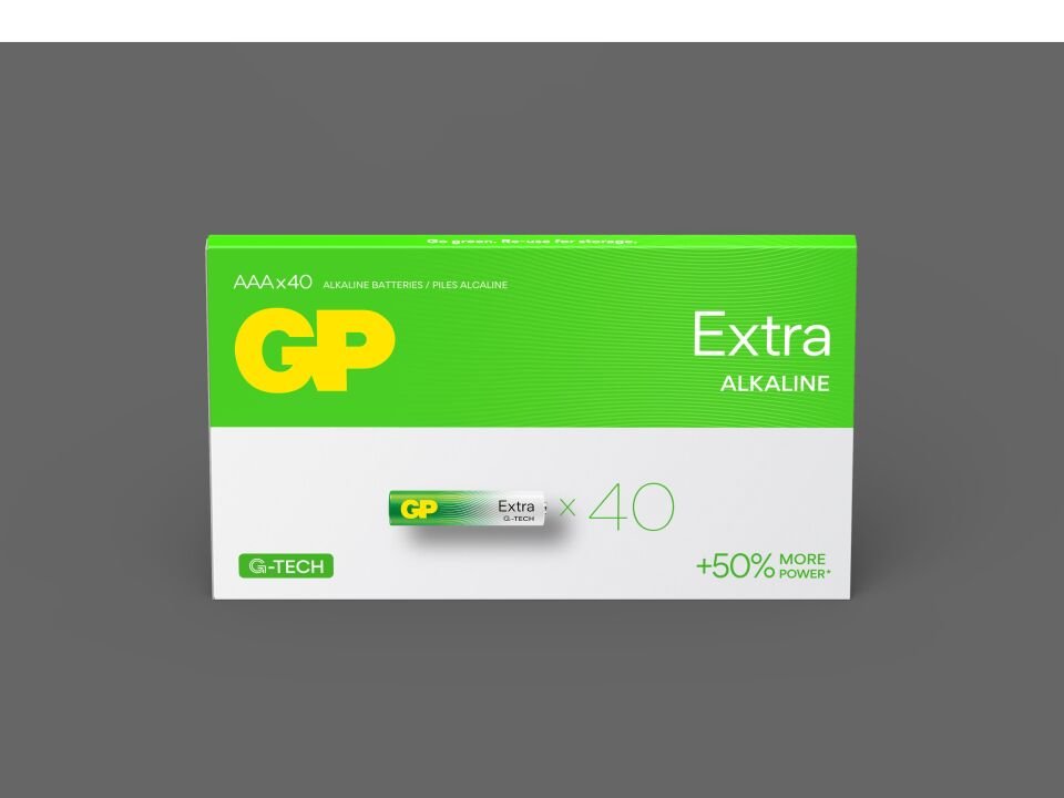 Gp R03 Aaa Boy Extra Alkalin İnce Kalem Pil 40lı Paket Gp24axet-2euecs40
