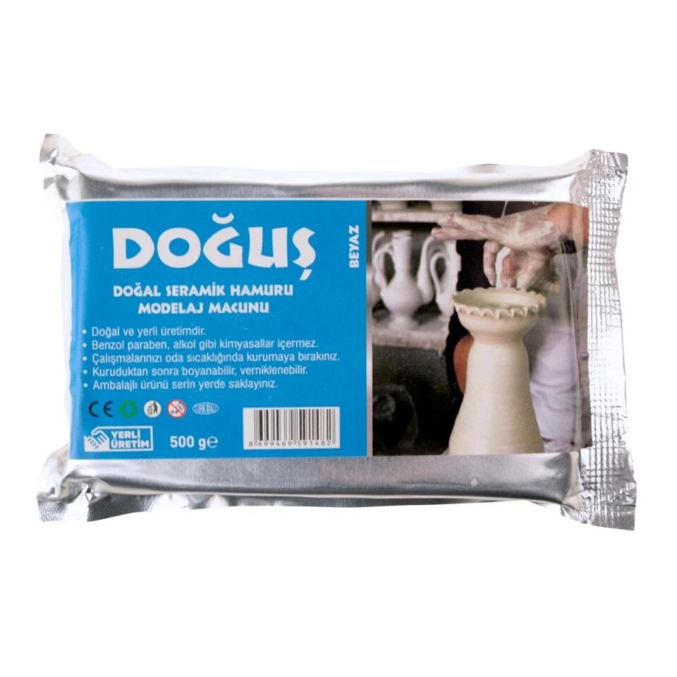 Doğuş Seramik Hamuru 500 Gr Beyaz 890036