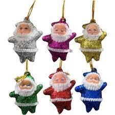 Nedi Ağaç Süsü Noel Baba 6 Lı Renkli Nedi-as8