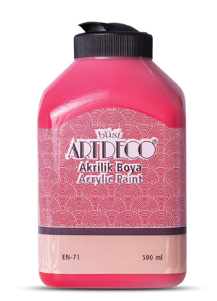 Artdeco Akrilik Boya 500ml Ateş Kırmızı 3015 Lv-y-070l-3015