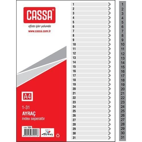 Cassa Seperatör 1-31 Numaralı Ayraç 7224