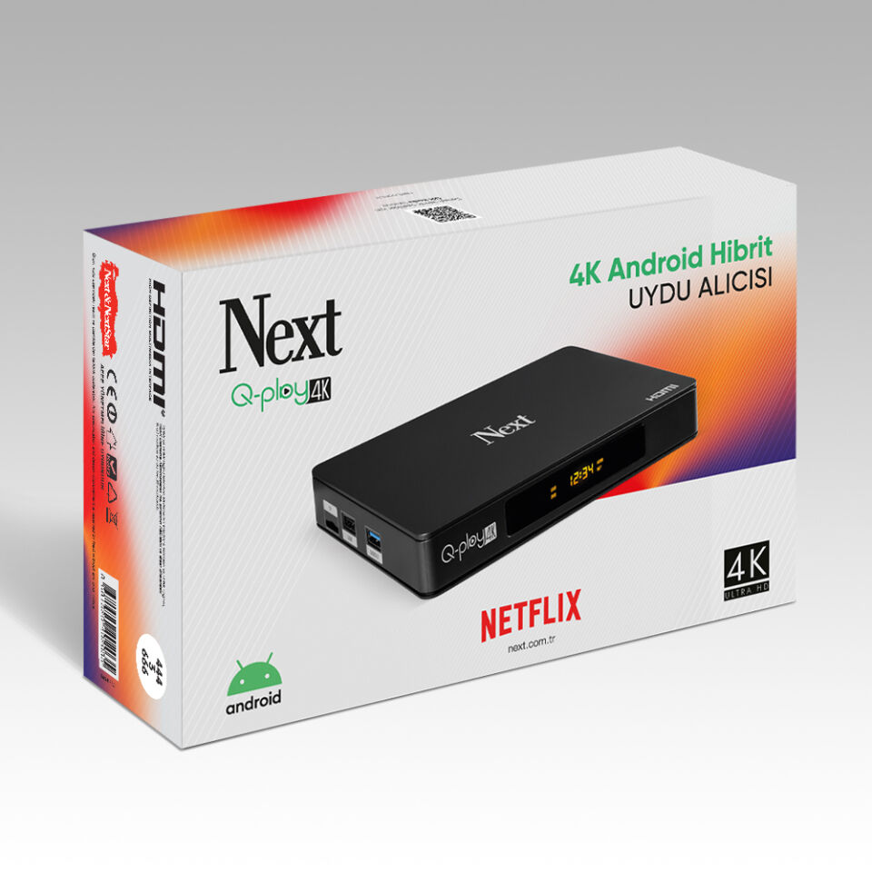 Next Q-play 4k Ultra Hd Android Uydu Alıcısı