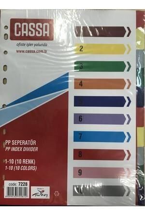 Cassa Seperatör 1-10 Renk Ayraç 7228