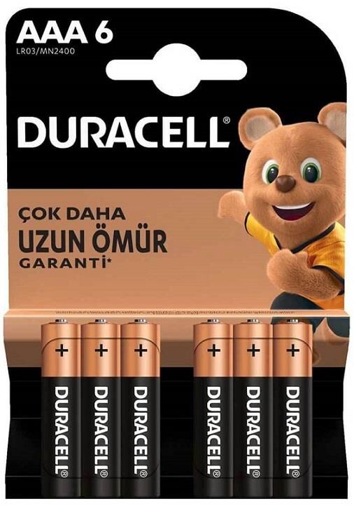 Duracell Kalem Pil Aaa 6'lı Alkalinli