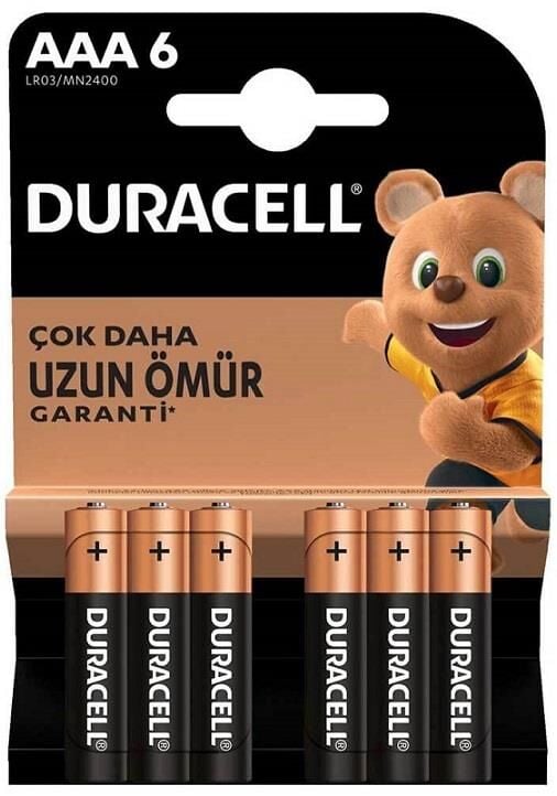 Duracell Kalem Pil Aaa 6'lı Alkalinli