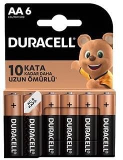 Duracell Kalem Pil Aa 6'lı Alkalinli