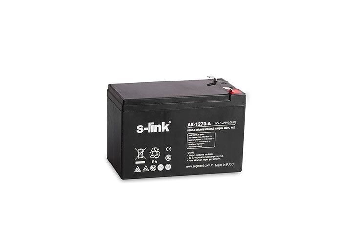 S-link Ak-1270-a12v 7ah Bakımsız Kuru Akü