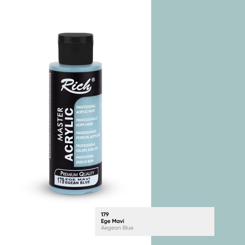 Rich Master Akrilik Boya 120 Cc Ege Mavi Akr-120-179