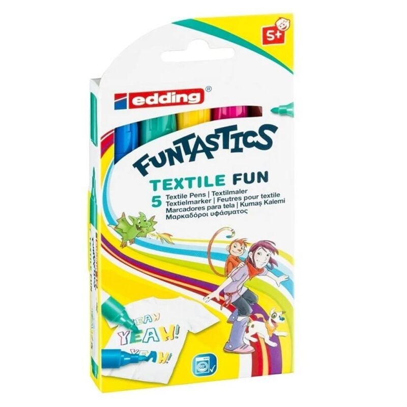 Edding Funtastıcs Kumaş Boyama Kalemi 5'li Set (e-17) Ed17k599