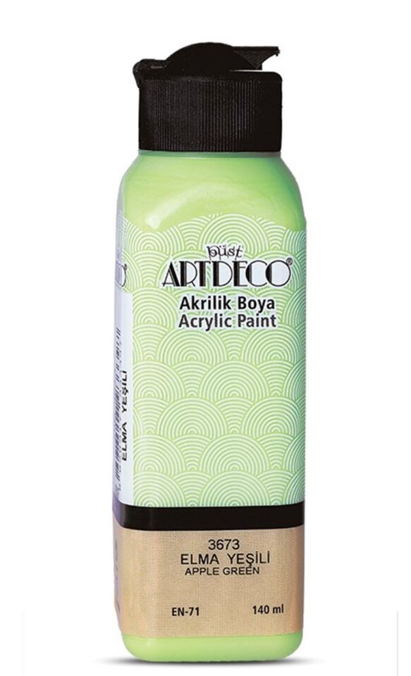 Artdeco Akrilik Boya 140ml Elma Yeşili 3673 Lv-y-070r-3673