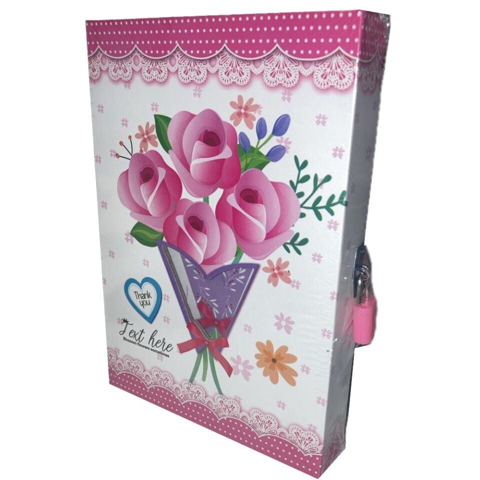 Bafix Hatıra Defteri Kilitli Karışık Desenli Yh64k-krş