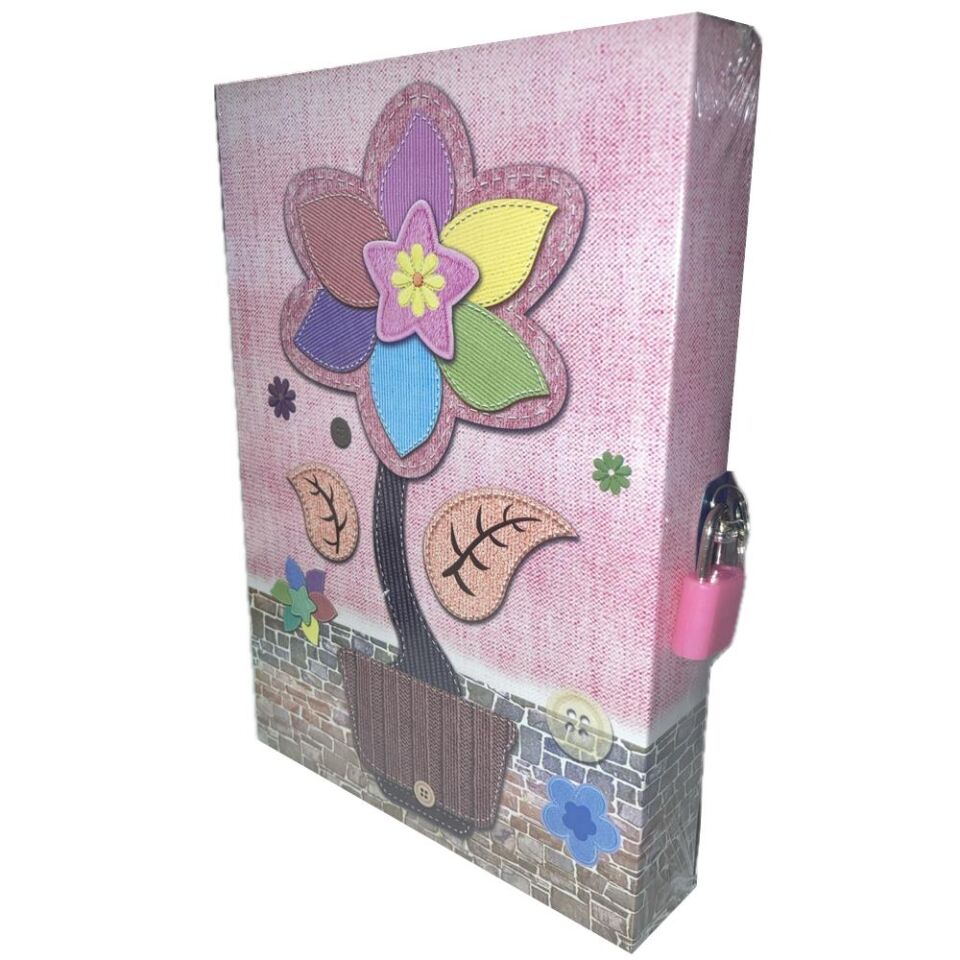 Bafix Hatıra Defteri Kilitli Karışık Desenli Yh64k-krş