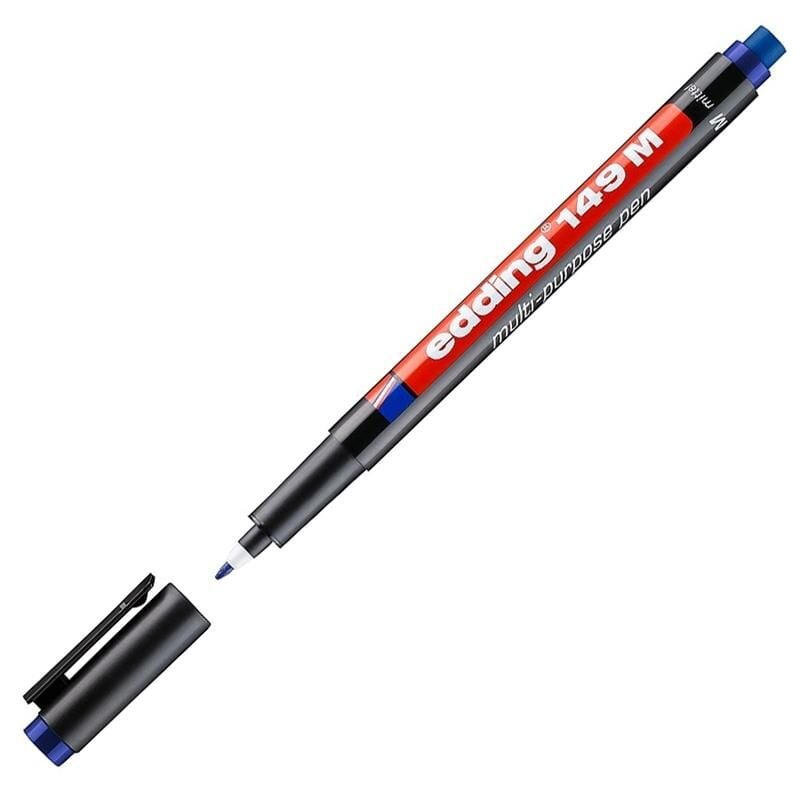 Edding Asetat Kalemi Silgili Medium ( E-149 ) Mavi Ed14903