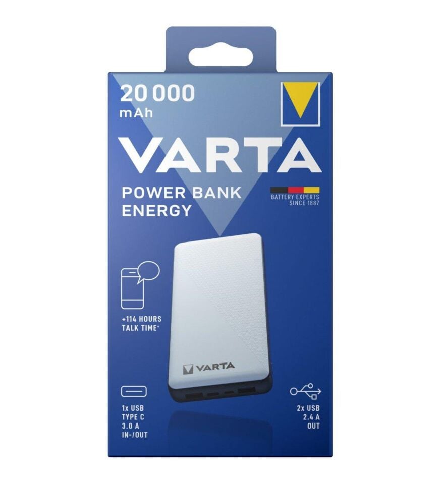 Varta Power Bank Energy 20.000 Mah 57978
