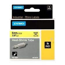 Dymo 18052 Rhinopro Isıyla Küçülen Şerit 6mmx1,5m Sarı-siyah