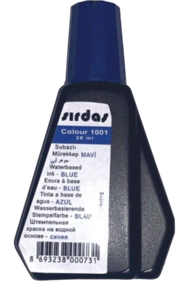 Sırdaş Istampa Mürekkebi 28 Ml Mavi 1001