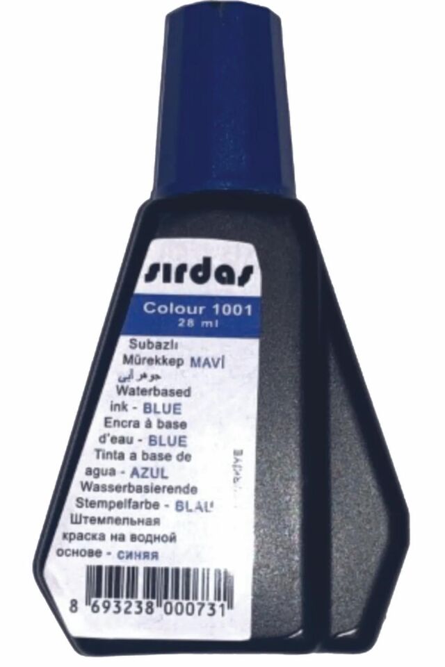 Sırdaş Istampa Mürekkebi 28 Ml Mavi 1001