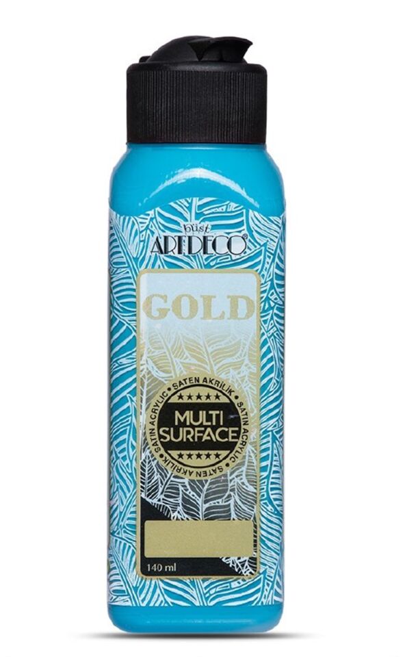 Artdeco Gold Multi-surface Akrilik Boya 140ml Okyanus Mavi 276 Lv-y-g70r-276