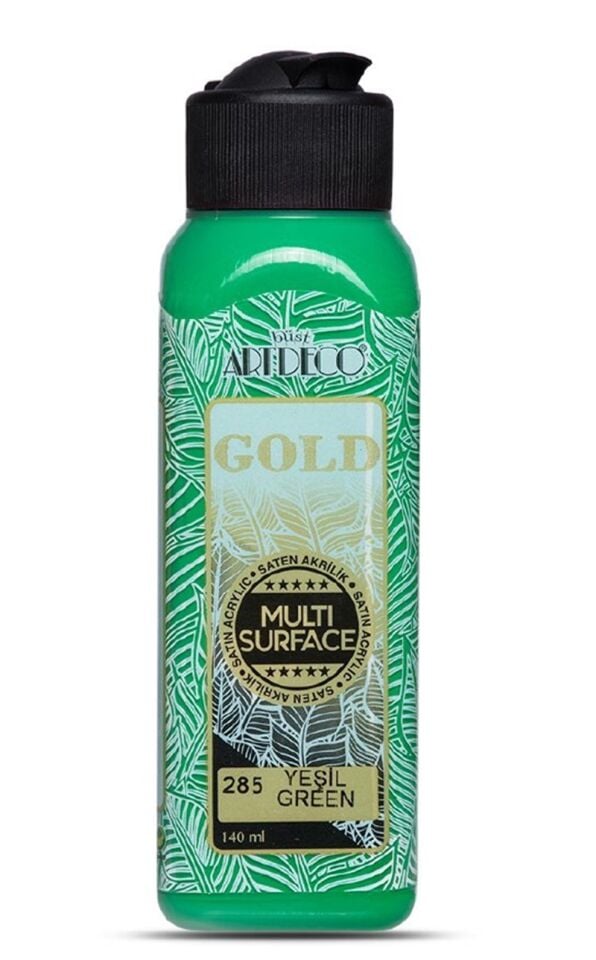 Artdeco Gold Multi-surface Akrilik Boya 140ml Yeşil 285 Lv-y-g70r-285