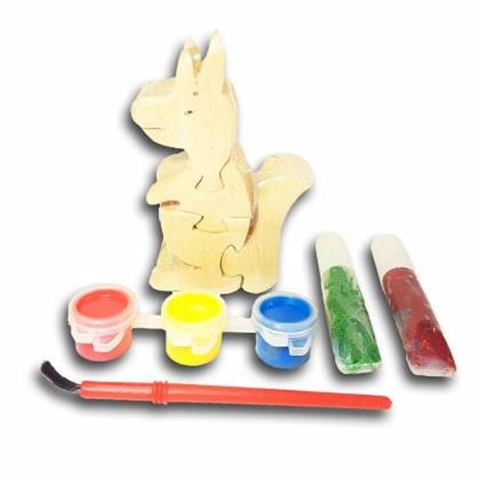 Bu-bu 3d Puzzle Boyama Ahşap 4 Model Ap0046