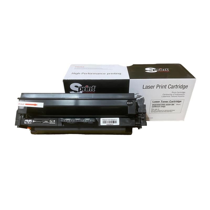 S Print W2030x (415x) Crg-055h Black Toner (wıthout Chıp) Sp10-415wxb
