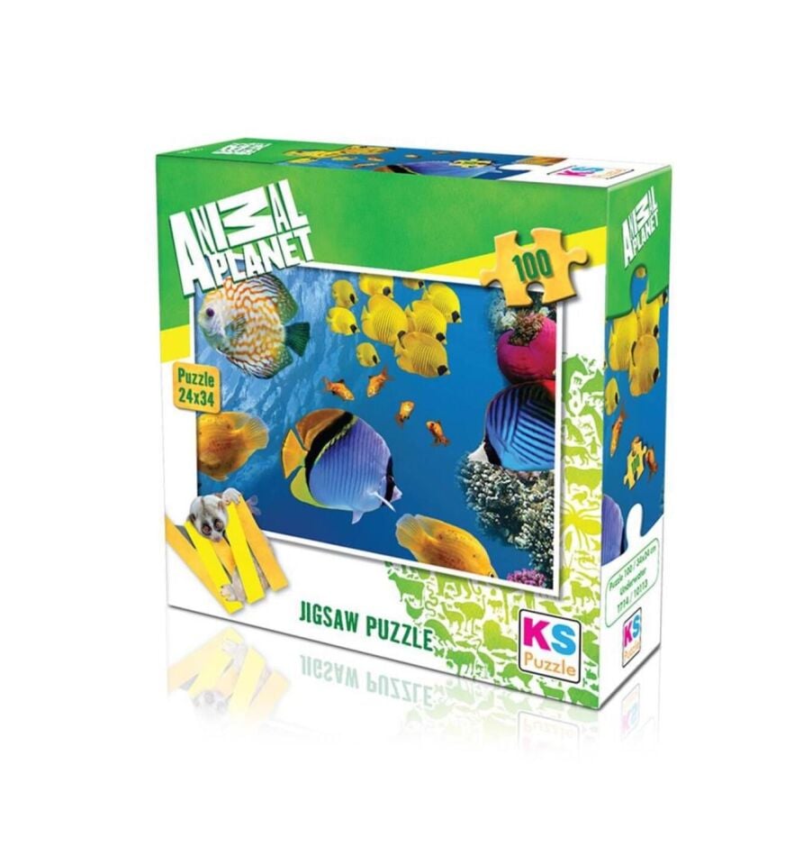Ks Games Puzzle 100 Parça Underwater Anımal Planet 10113