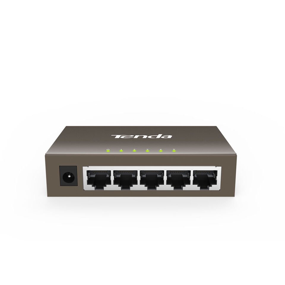 Tenda Teg1005d 5 Port 10-100-1000 Mbps Switch Metal Kasa