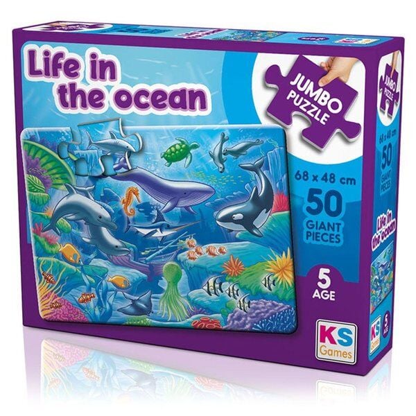 Ks Games Jumbo Puzzle 50 Parça Life In The Ocean Jp-31013