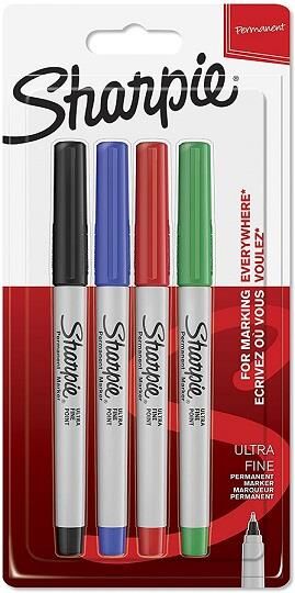 Sharpie Permanent Kalem Ultra Fıne İnce 4'lü Set Sh-1985879