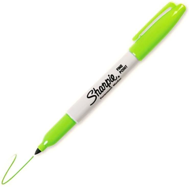 Sharpie Permanent Kalem Fine Yuvarlak Uç Limon Yeşil Sh-1740641